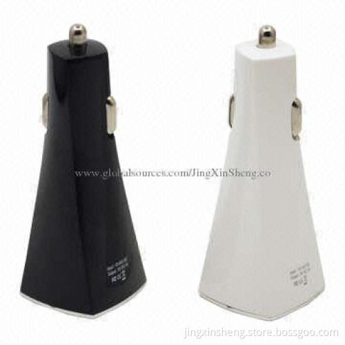 Car charger adapter, double USB socket, charge iPhone & iPad the same time